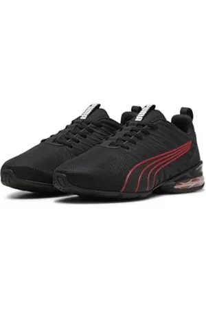 PUMA Voltaic Evo Light, Road Running Shoe Unisex-Adulto, Black-for all Time Red, 48.5 EU