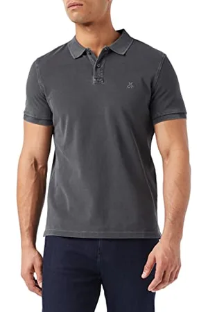 Marc O’ Polo Marc OߴPolo Uomo Maglietta Polo a Maniche Corte in Cotone bio Regular Fit, (Grau), XXL