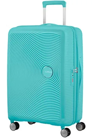 American Tourister Soundbox - Spinner M Extensible Suitcase, 67 cm, 71.5/81 L, (Poolside Blue)