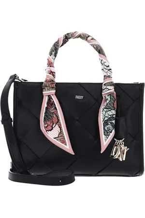 DKNY Perri Box Satchel, Donna, Nero/Oro