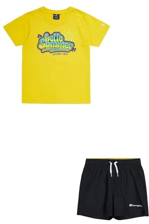 Champion Legacy Back To The Beach B - Graphic Crewneck T-shirt & WR Shorts Completo, , 13-14 anni Bambini e ragazzi SS24