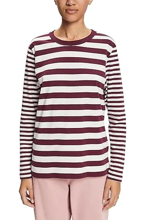 ESPRIT 083cc1k303 T-Shirt, 516/melanzana 2, XXS Donna