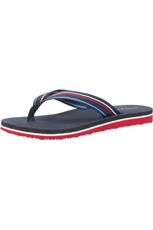 Tommy Hilfiger TH Stripes Beach Sandal FW0FW07857, Infradito Donna, Blu (Red White Blue), 36 EU