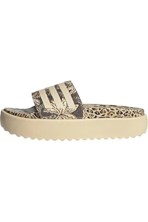 adidas Adilette Platform Slides, Diapositive Donna, Crystal Sand/Crystal Sand, 44.5 EU