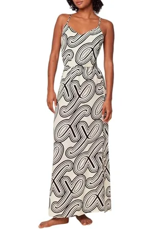 Triumph Donna Beach MyWear Maxi Dress 01 pt, Swimwear Cover up, White - Light Combination, 46