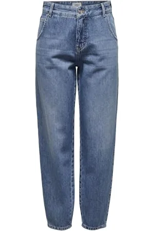 ONLY Onltroy HW Carrot Ank DNM Dot471 Noos Jeans, , (XS) W x 32L Donna