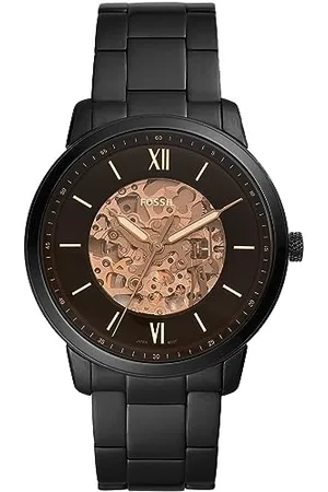 Fossil Orologio Neutra Automatic da uomo, movimento automatico, cassa in acciaio inossidabile da 44 mm e bracciale in acciaio inossidabile, ME3183