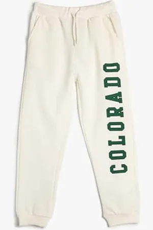 Koton Jogger Sweatpants City Printed Pockets Drawstring Soft Interior, Pantaloni della Tuta Ragazzi, (010)