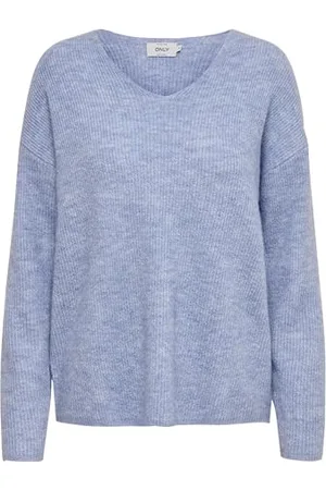 ONLY ONLCAMILLA V-Neck L/S Pullover Knt Noos, , L Donna