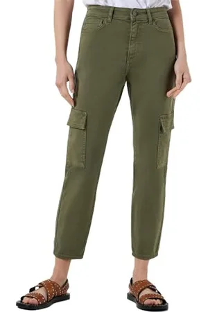 Noisy May Nmmoni HW Cargo Ank Color Noos Jeans, , 25W x 30L Donna