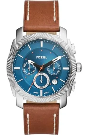 Fossil Machine orologio per uomo, movimento cronografo, con bracciale in acciaio inossiperbile o cinturino in pelle, 42 mm