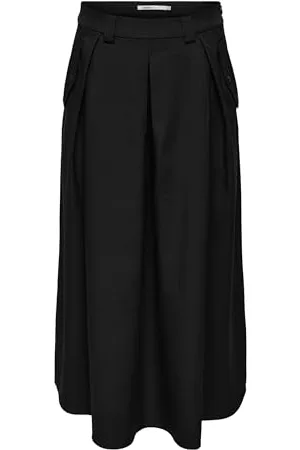 ONLY Onlginny HW Mel Wide Long Skirt Pnt Gonna, , X-Small Donna