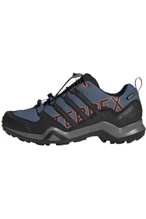 adidas Terrex Swift R2 Gore-Tex Hiking Shoes, Scarpe da Trekking Uomo, Wonder Steel/Core Black/Orange, 41 1/3 EU