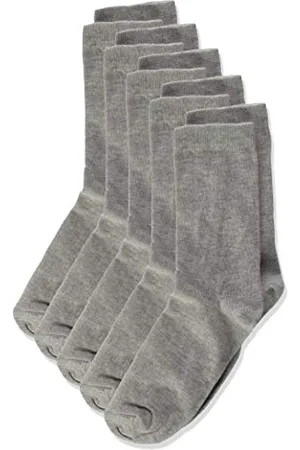 Minymo 5er Pack Ankel Socken Calze, (Light Grey Melange 130), 31-34 (Taglia Unica: 31) Bambina