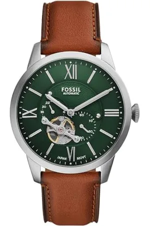 Fossil Townsman orologio per uomo, movimento automatico, bracciale in acciaio o cinturino in pelle, 44 mm