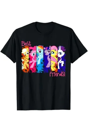 My Little Pony Best Friend Retro Rainbow Dash Fluttershy Rarity Maglietta
