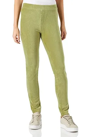 Benetton Leggings 4DZBDF021 Donna, Verde 1v3, S