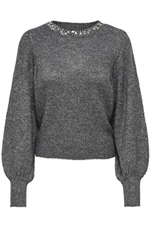 ONLY Onlelsa-Pullover Knt L/S Maglione, , M Donna