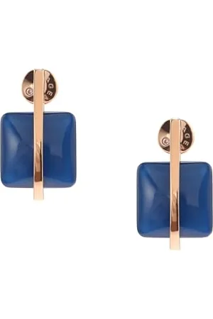 Skagen Orecchini da donna in acciaio inossidabile o semi-preziosi con chiusura a scatto sul retro