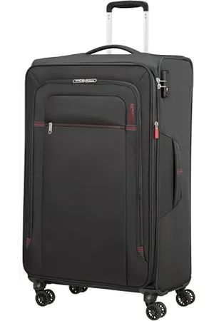 American Tourister Crosstrack - Spinner L, Valuta espandibile, 79 cm, 109.5.119 L, grigio, rosso (grigio, rosso)
