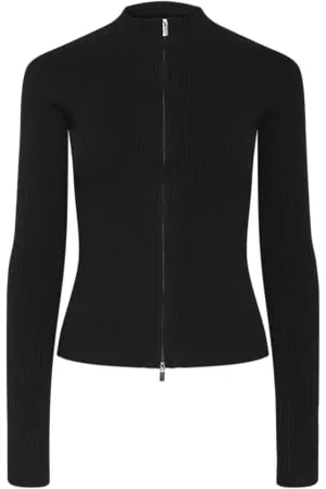 Pieces® Pccrista LS Zip Knit Cardigan Noos BC, , M Donna