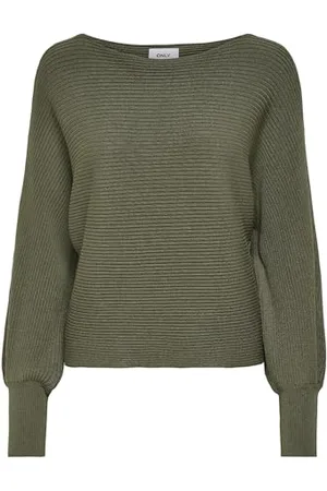 ONLY Onladaline Life L/S-Maglione Corto Noos, (Kalamata), S Donna