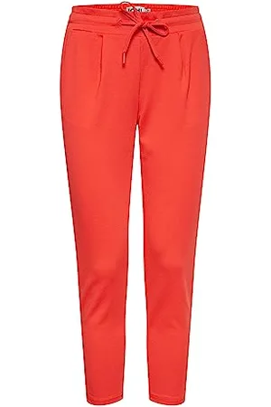Ichi Ihkate Pa Pantaloni Casual da Lavoro, Papavero Rosso (171664), M Donna