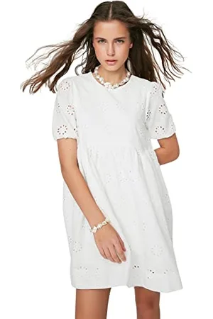Trendyol Mini Shift Abito Regolare Vestito, , 70 Donna