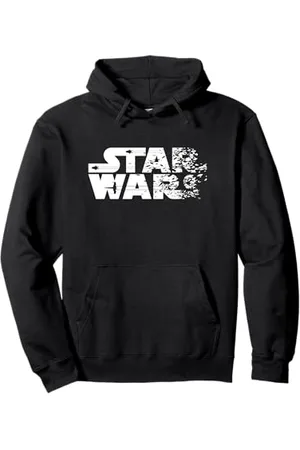 STAR WARS Ship Shattered Logo White Felpa con Cappuccio