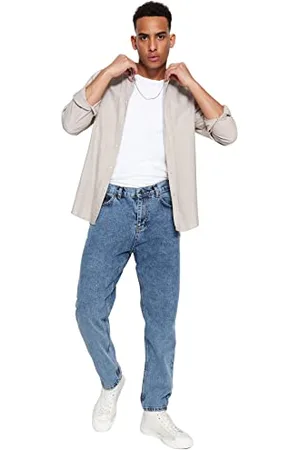 Trendyol Man Normal Waist Skinny Relaxed Fit Jeans Pantaloni, , 50 Uomo