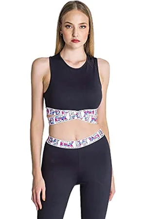 Gianni Kavanagh Black GK Play Crop-Top Fashion Vest, , XS Donna