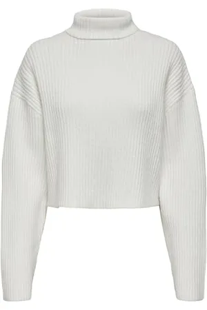 ONLY Maglione a Collo Alto Donna Maniche Lunghe Spalle Basse vestibilità Regolare, Colore: , Taglia:S