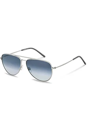 Rodenstock Occhiali da sole Retro Classic Sun R1425 (uomo), occhiali da sole leggeri in stile retrò con lenti polarizzate, occhiali da aviatore con montatura in acciaio inossidabile