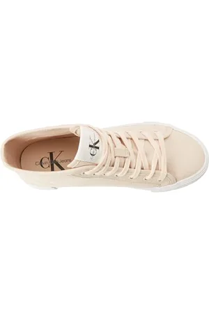 Calvin Klein Jeans Sneakers Donna Alte Zeppa, Rosa (Whisper Pink/Ash Rose/Bright White), 39