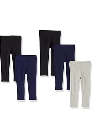 Amazon Leggings Bambine e Ragazze, Pacco da 5, , 4 Anni