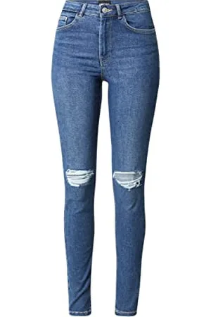Pieces® Pchighfive Flex Mb629 Dst JNS Noos BC Jeans, , S Donna