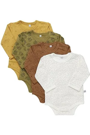 Pippi 4er Pack Body LS Set di Biancheria per Bambino e Neonato, , 3 Anni Unisex-Bimbi