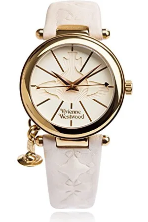 Vivienne Westwood Orologio Analogico Donna con Cinturino in Pelle VV006WHWH