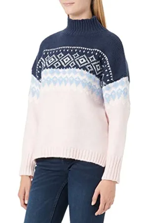 myMo Maglione Lavorato, Marine Rosa, M/L Donna