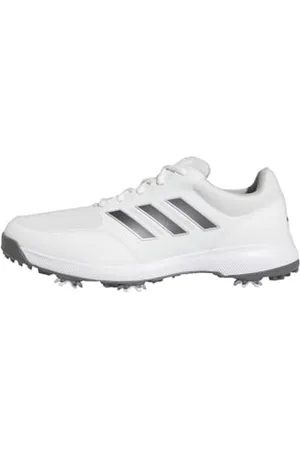 adidas Tech Response 3.0 Wide Golf Shoes, Scarpe Uomo, Cloud White/Dark Silver Metallic, 40 2/3 EU