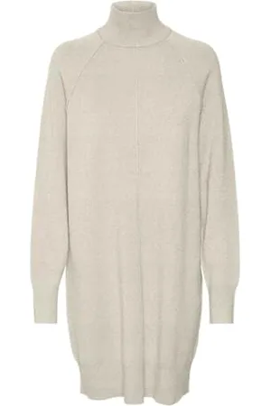 VERO MODA Vmgold Link LS Short Collo Highneck Dress Boo Vestito, , XS Donna
