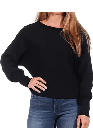 ONLY ONLADALINE Life L/S Short PULLO Knt Noos Pullover, Black, XS Donna