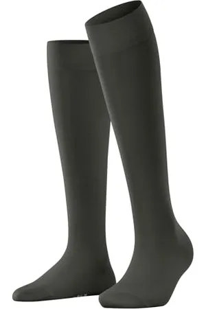 Falke Cotton Touch W Kh Sottili Al Ginocchio Tinta Unita, Calzini lunghi Donna, , 35-38