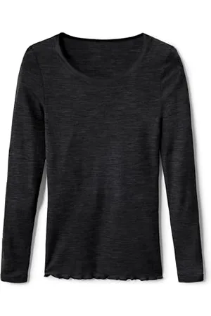 Calida True Confidence Top a Maniche Lunghe Canottiera, Oscurante, , 48-50 Donna
