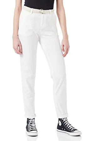 ESPRIT 992ee1b301, Pantaloni Donna, 100/White, 30W / 34L