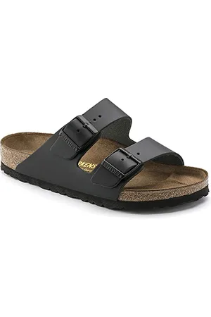 Birkenstock Arizona Black, Natural Leather, PIANELLE Unisex-Adulto, 38 EU