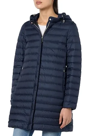 Geox W Jaysen Long Parka Giacca, Blazer Blu Marine, 44 Donna