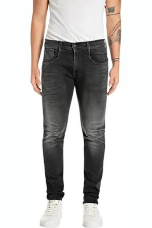 Replay Anbass Hyperflex Dust Jeans, , 32W x 34L Uomo
