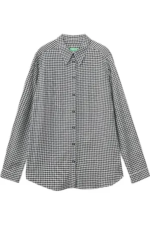 Benetton Camicia 5t17dq04r, Camicia Donna, Multicolor 63U, S