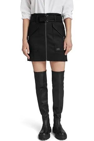 G-Star Donna Mini Cargo Skirt, (dk black D24432-C105-6484), 30